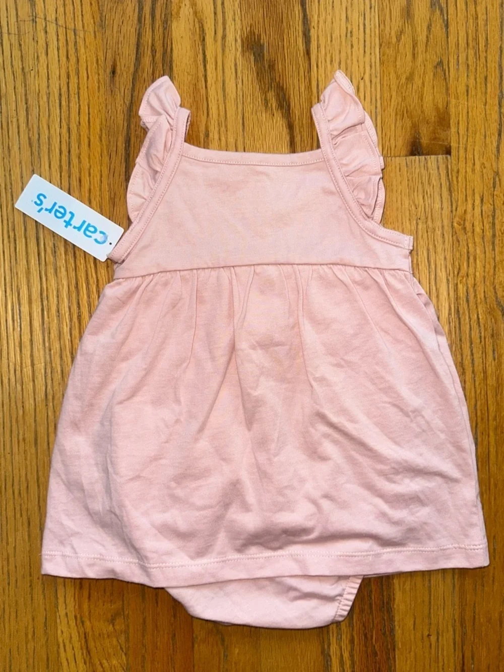 Carter's Light Pink Baby Dress with Crochet Hearts